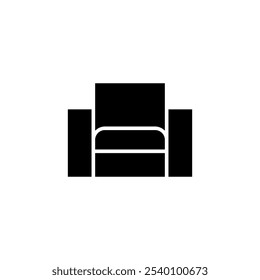 Diseño del logotipo del icono del sofá. signo y símbolo del sofá. icono de los muebles