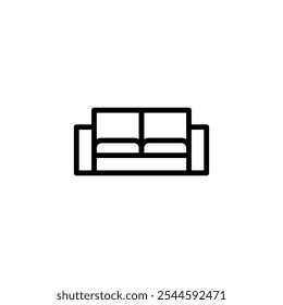 Sofa-Symbol-Logo-Design. Sofabild und -symbol. Möbelsymbol