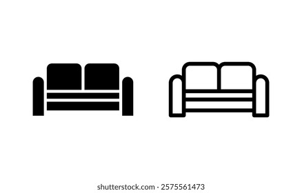 Sofa icon logo design. sofa sign and symbol. furniture icon