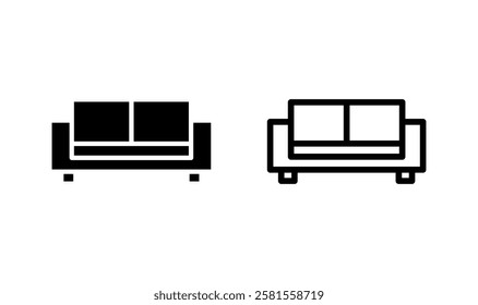Sofa icon logo design. sofa sign and symbol. furniture icon