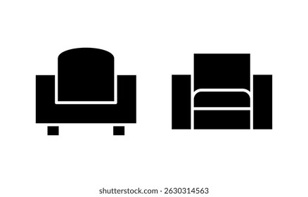 Ícone do sofá logotipo design. sinal e símbolo do sofá. ícone de móveis