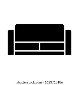Sofa icon, logo isolated on white background