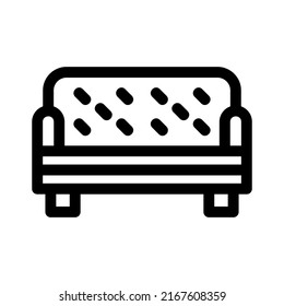 sofa icon or logo isolated sign symbol vector illustration - high quality black style vector icons
