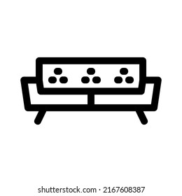 sofa icon or logo isolated sign symbol vector illustration - high quality black style vector icons
