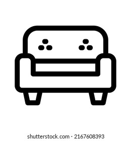 sofa icon or logo isolated sign symbol vector illustration - high quality black style vector icons
