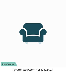 Sofa Icon Logo Template Design Element 