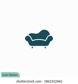 Sofa Icon Logo Template Design Element 