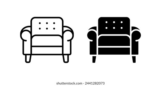 Sofa icon. for mobile concept and web design. vector illustration