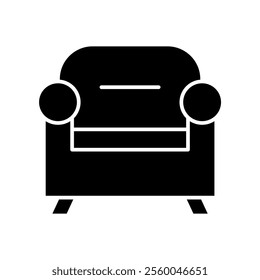 sofa icon, modern vector isolated on white background.