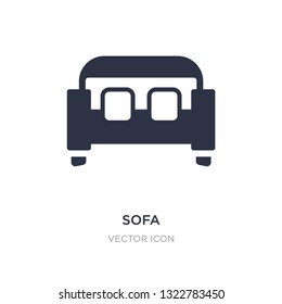 sofa icon on white background. Simple element illustration from Furniture concept. sofa sign icon symbol design.