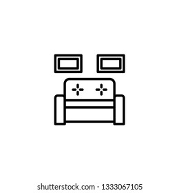 sofa icon on a white background