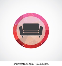 sofa icon, on white background