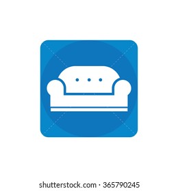 sofa icon, on white background