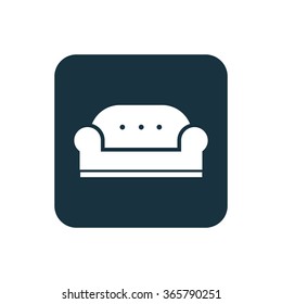 sofa icon, on white background