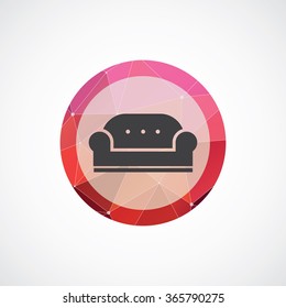 sofa icon, on white background