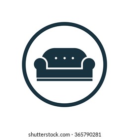 sofa icon, on white background