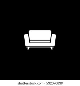 sofa icon, on white background
