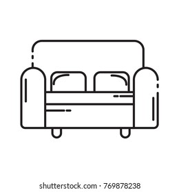 sofa icon outline