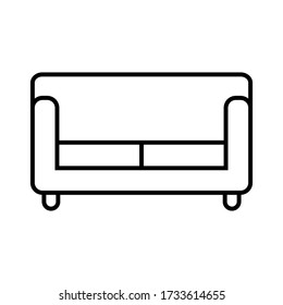 sofa icon  with outline style vector for your web design, logo, UI. illustration