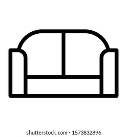 sofa icon outline vector design