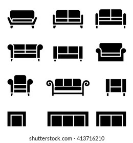Sofa icon set