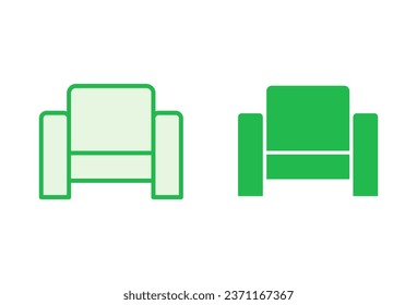 Sofa icon set. sofa icon illustration