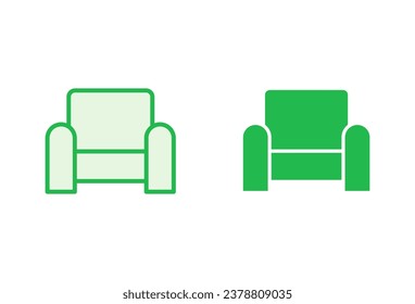 Sofa icon set. sofa icon illustration