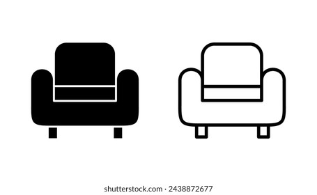 Sofa icon set. sofa icon illustration