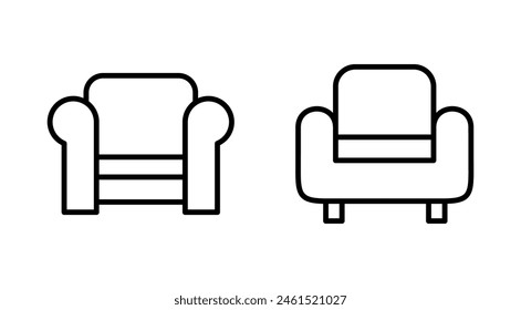 Sofa icon set. sofa icon illustration