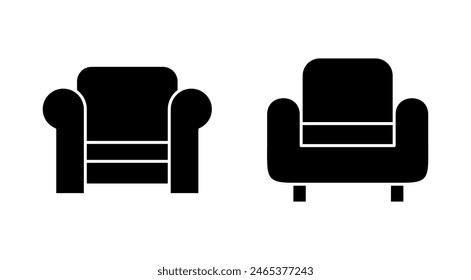 Sofa icon set. sofa icon illustration