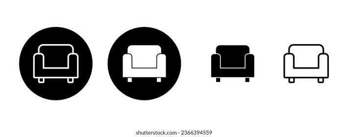 Sofa icon set illustration. sofa sign and symbol. furniture icon