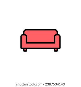 Sofa icon set illustration. sofa sign and symbol. furniture icon