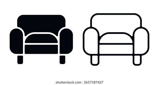 Conjunto iconos sofá 
