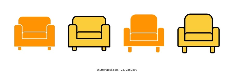 Sofa icon set  for web and mobile app. sofa sign and symbol. furniture icon