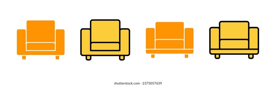 Sofa icon set  for web and mobile app. sofa sign and symbol. furniture icon