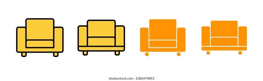 Sofa icon set  for web and mobile app. sofa sign and symbol. furniture icon