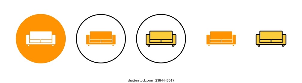 Sofa icon set  for web and mobile app. sofa sign and symbol. furniture icon