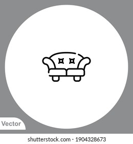 Sofa icon sign vector,Symbol, logo illustration for web and mobile