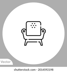 Vector de signo de icono Sofá,Símbolo, ilustración de logotipo para web y móvil