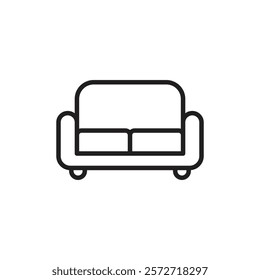 sofa icon Simple thin outline