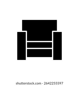 Sofa-Symbol für Apps und Websites. Sofabild und -symbol. Möbelsymbol