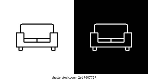 Plantilla de símbolo de icono de sofá para Ilustración vectorial de logotipo de colección gráfica y de Diseño web