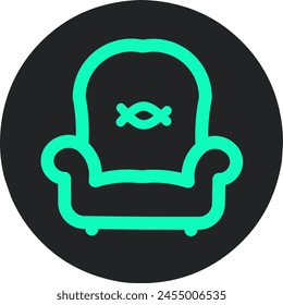 Sofa icon template vector graphic illustration stock illustration