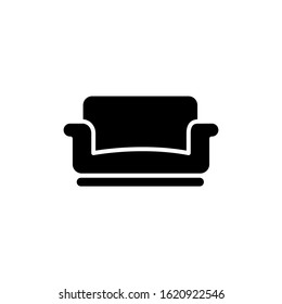 Sofa icon template. Vector illustration 