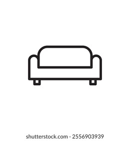 Sofa icon Thin line art collection
