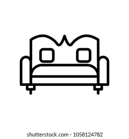 sofa icon vector