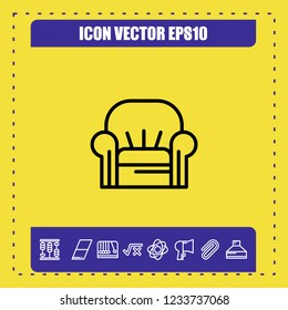 sofa icon vector