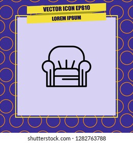 sofa icon vector