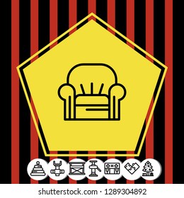 sofa icon vector