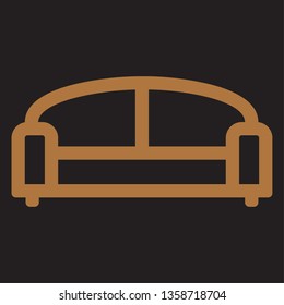 sofa icon vector